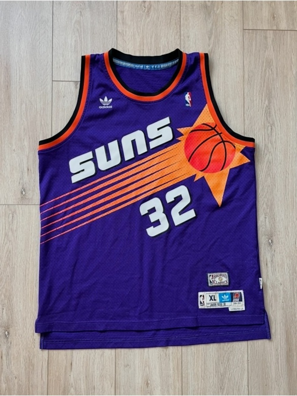 Adidas Phoenix Suns Jason Kidd Throwback Jersey, Sunburst Retro 96 NBA